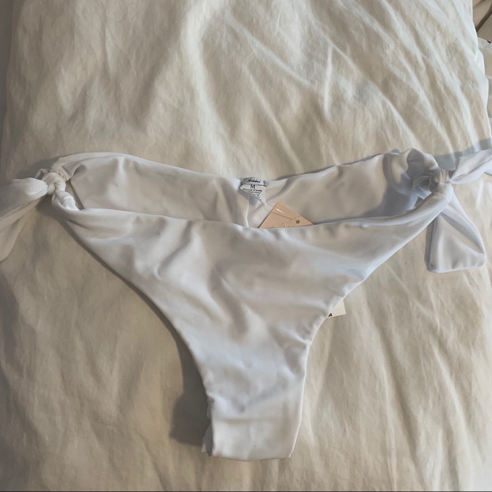 White bikini bottoms BNWT
